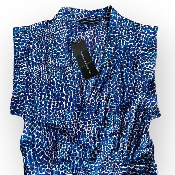 French Connection Angela Animal Jumpsuit Romper 0/2 NWT - Picture 6 of 10